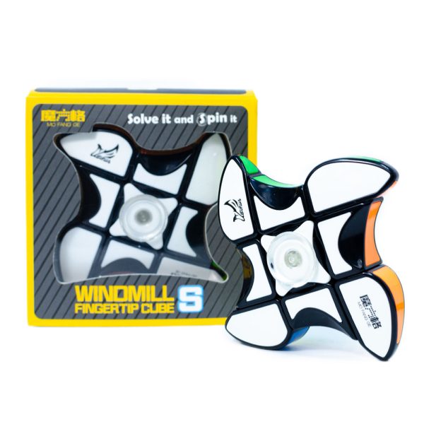 Stickerless Windmill Cube Windmill SPINNER Cube S Stickerless Con Borde Negro QIYI - Perucubos